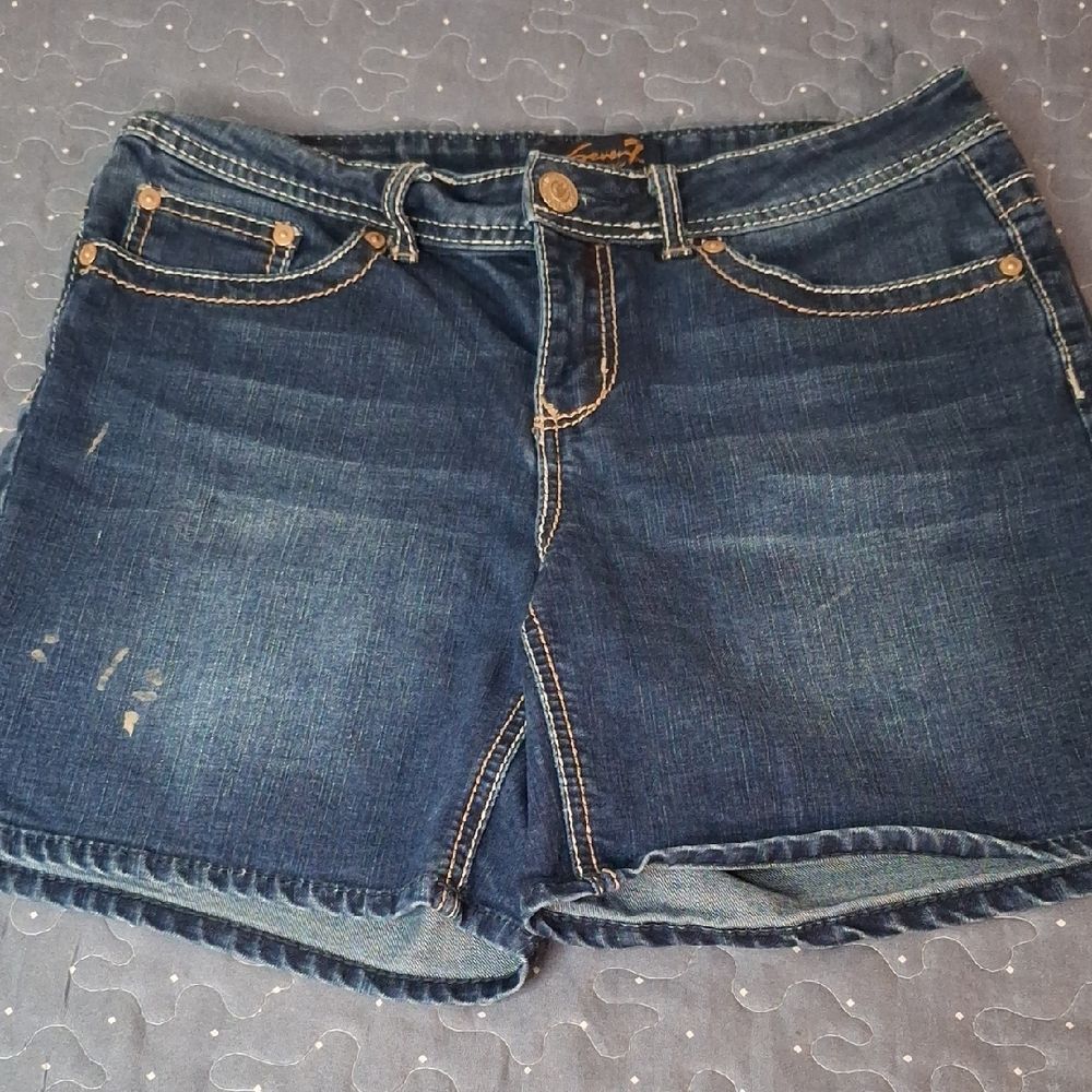 Seven7 Denim Blue Women's Shorts size 10